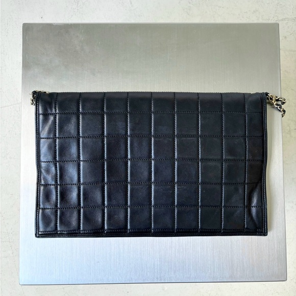 Chanel quilted box foldover envelope clutch - Picture 7 of 16